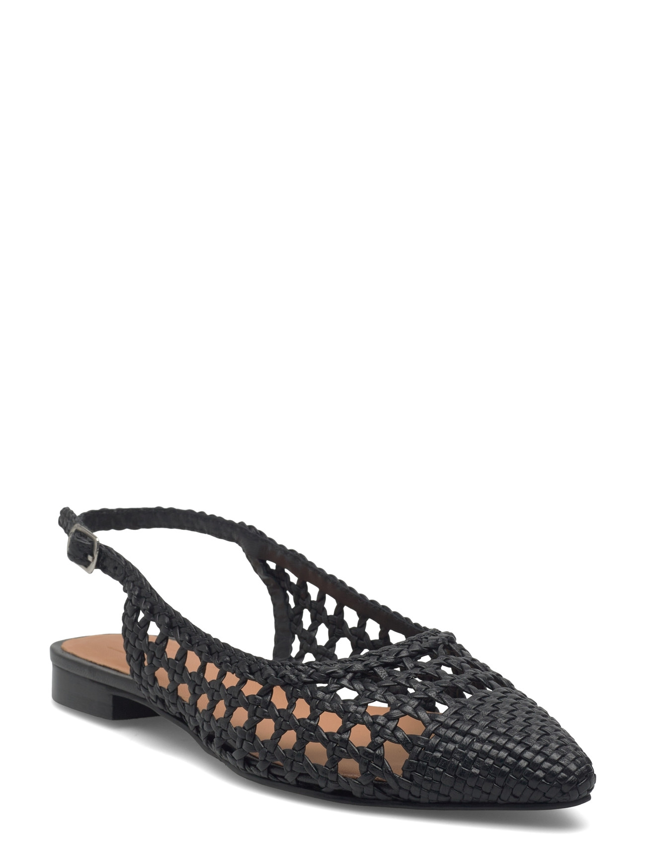 Billi Bi Sling Back, 39, Black, Slingbacks > Flade Slingbacks, Dame