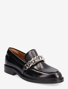 Shoes A1215 - mokasyny - black calf/silver 803