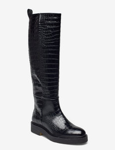 Boots - høye boots - black luisisana croco 10 p1