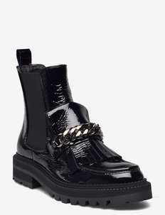 Boots - chelsea stila zābaki - black patent 200