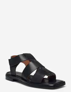 Sandals A1702 - flat sandals - black calf 80