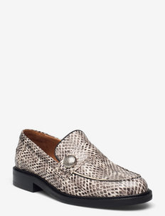 Shoes A2780 - loafers - grey cobra snake 33