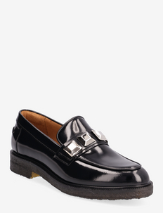 Shoes A3007 - loafers - black polido /silver  900