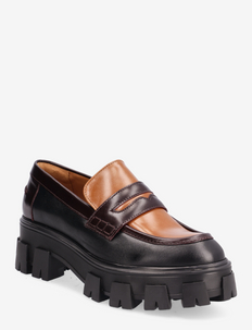Shoes A3040 - loafers - black/wine/whisky comb. 884