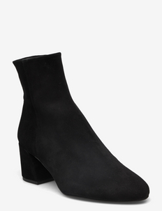 suede black booties