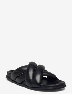 Sandals A5254 - płaskie sandały - black nappa 70