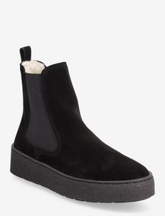 Warm lining C3600 - chelsea boots - black suede 50