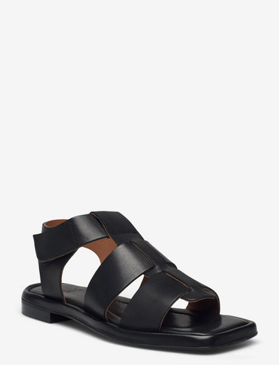 Sandals A1702 - flade sandaler - black calf 80