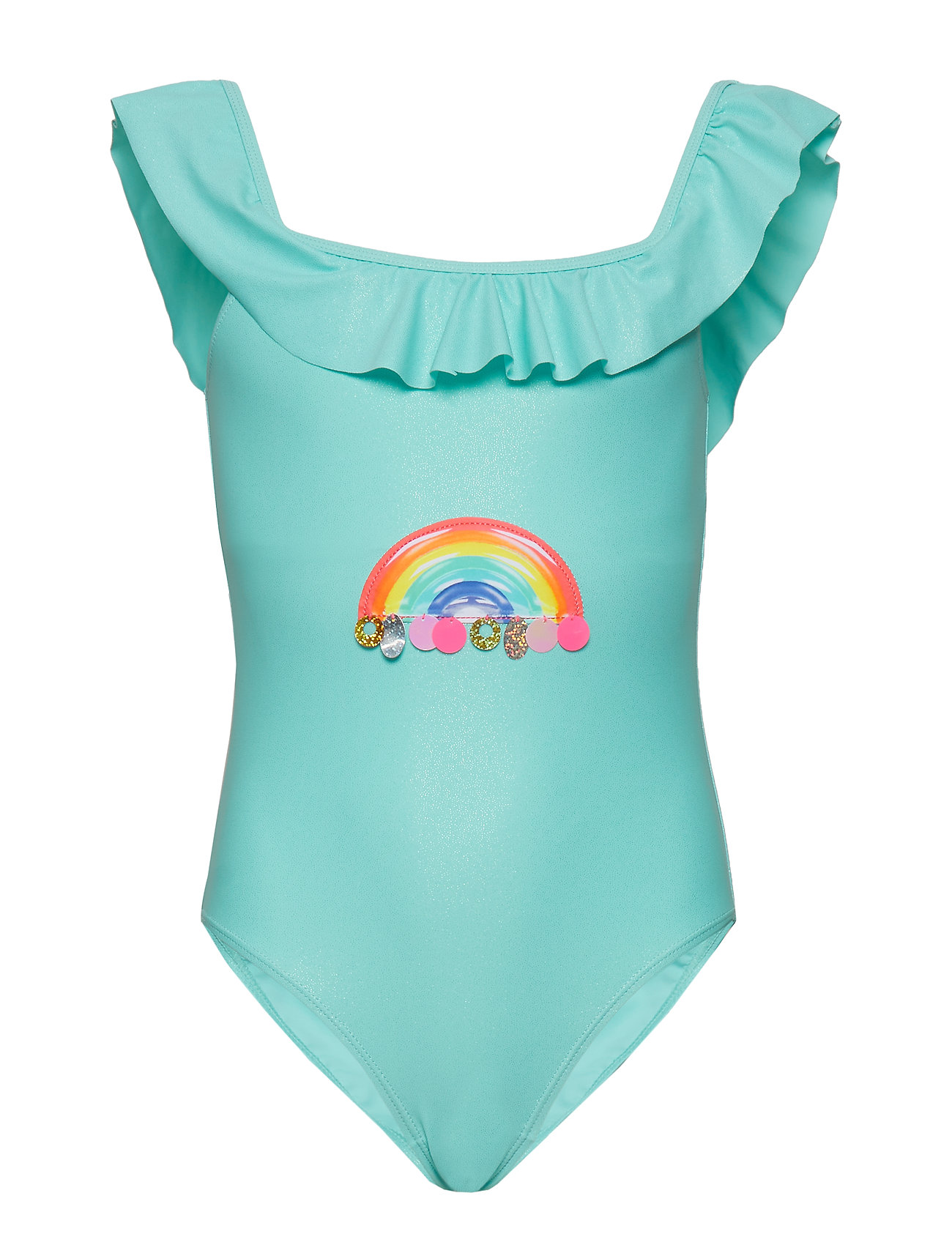 turquoise swimming costume