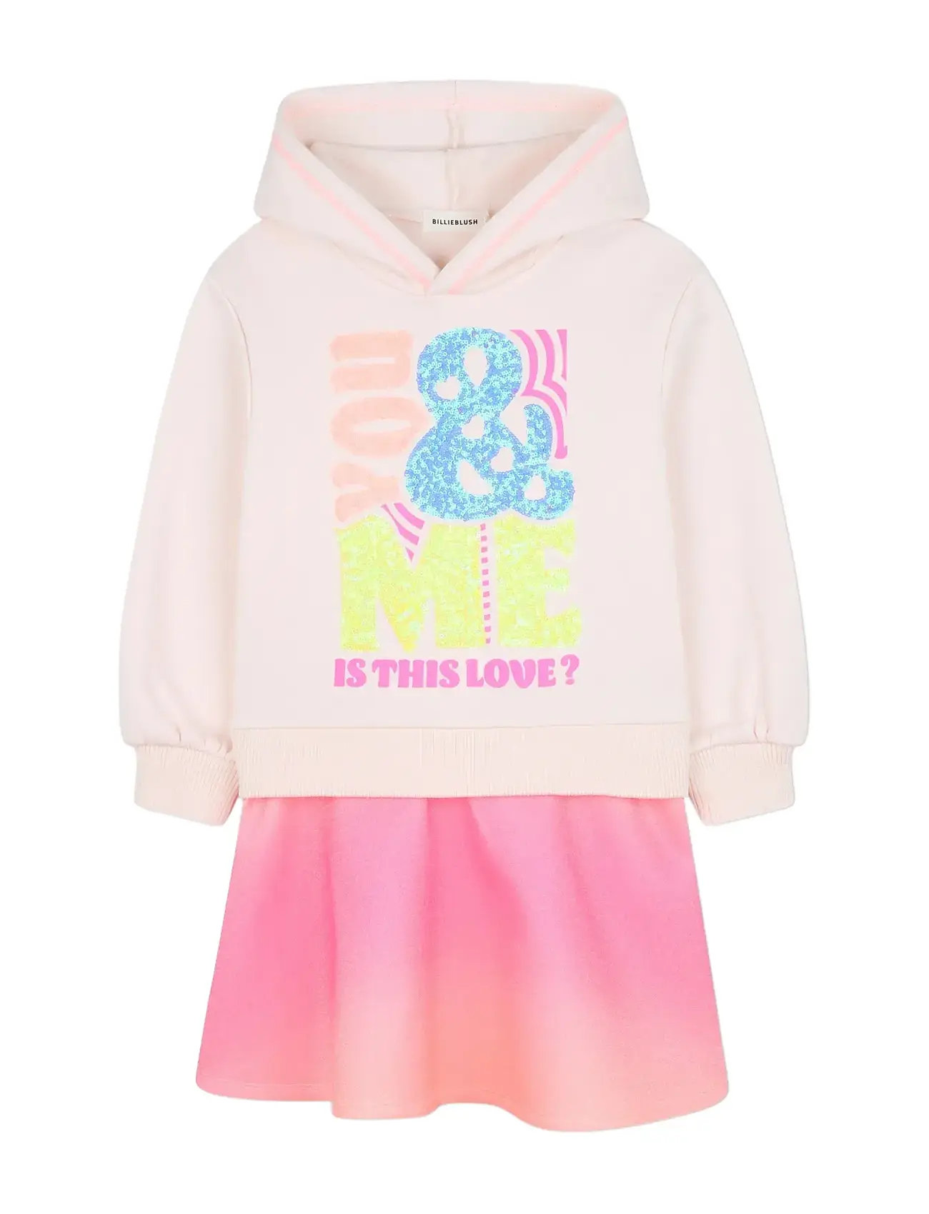 Billieblush Dress, 150, Pink, Sæt > Sæt Med Langærmet T-Shirt, Børn