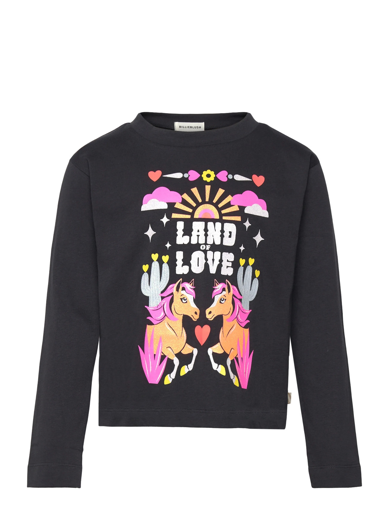 Billieblush T-Shirt, 114, Grey, T-Shirts > Langærmede T-shirts, Børn