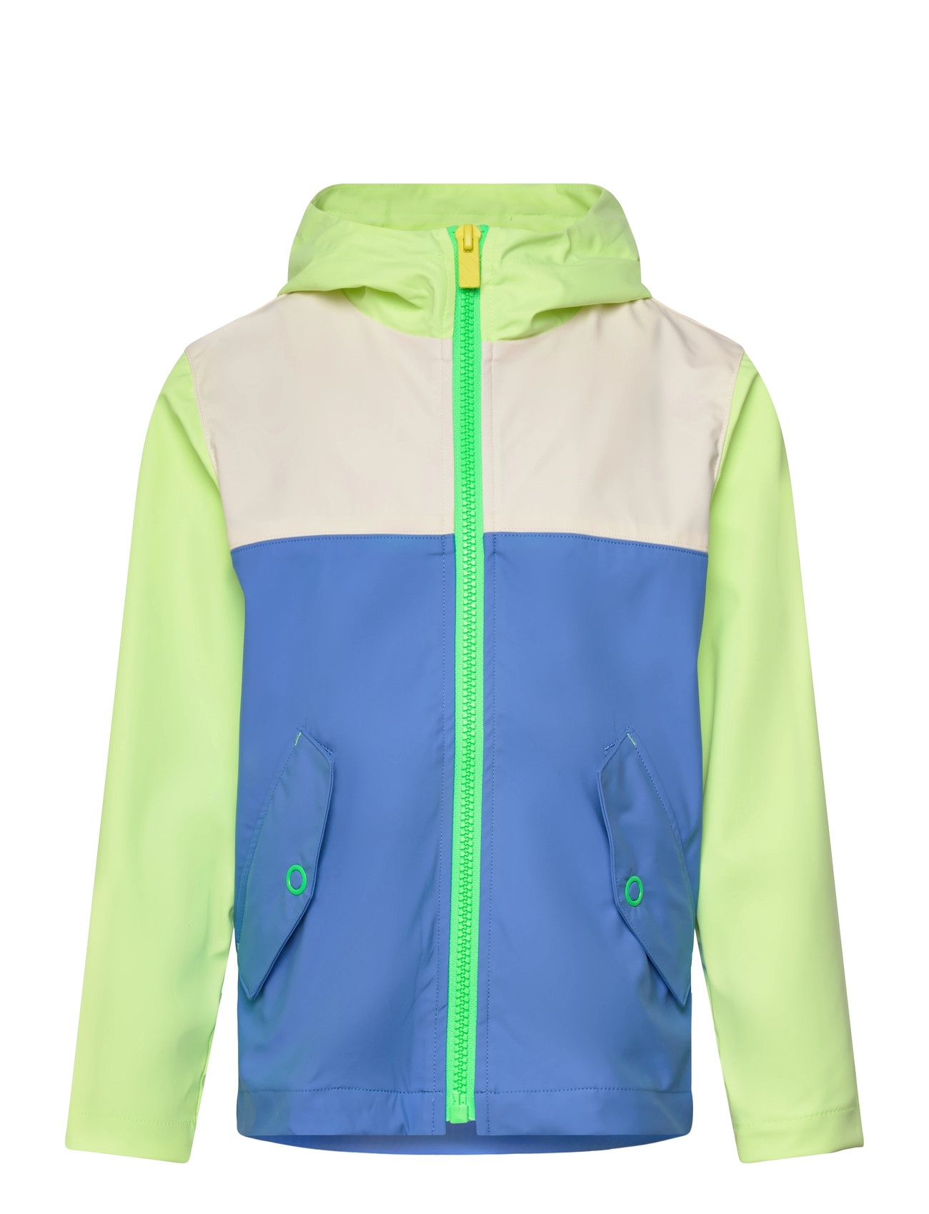Billieblush Hooded Windbreaker, 140, Green, Regntøj > Jakker, Børn