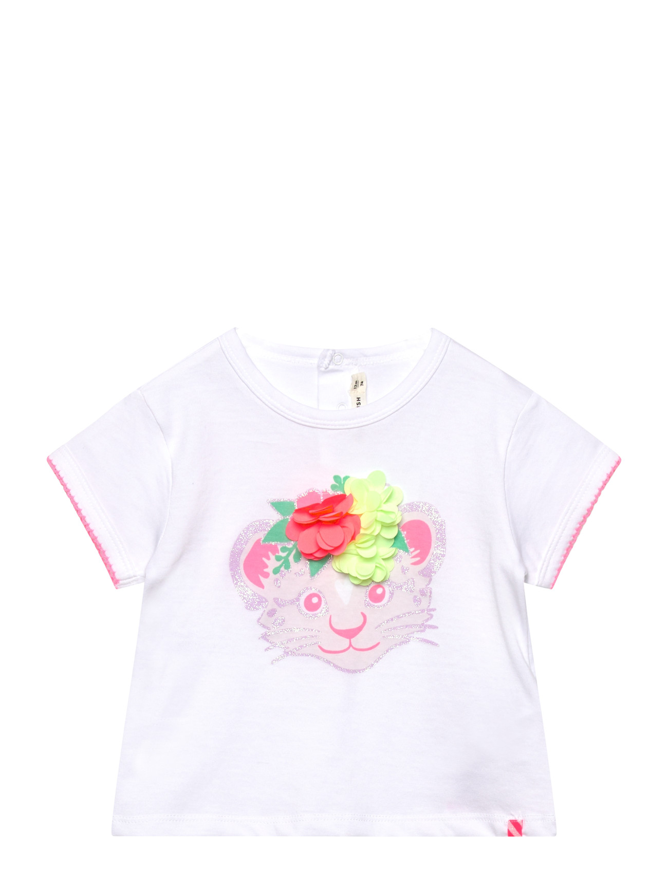 Billieblush Short Sleeves Tee-Shirt, 81, White, T-Shirts > Kortærmede, Børn