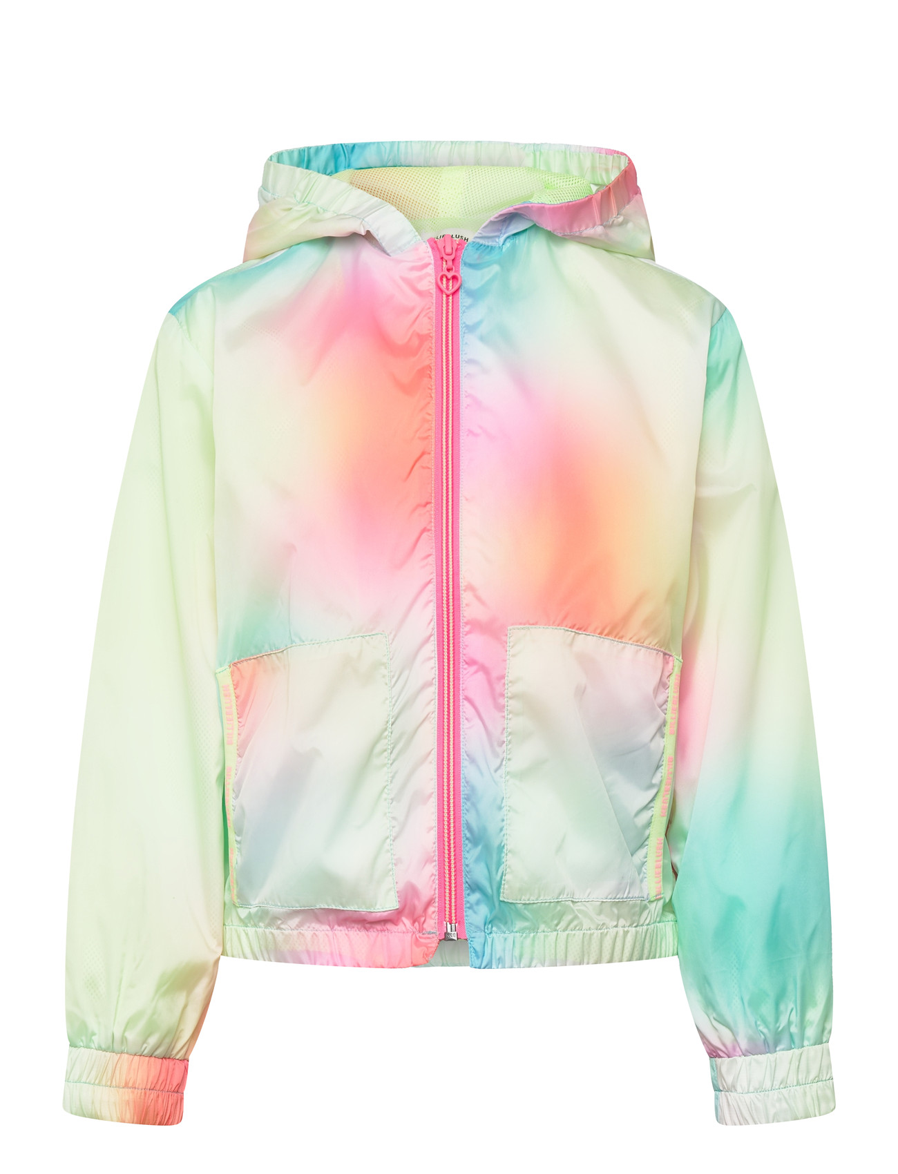 Billieblush Hooded Windbreaker, 128, Green, Jakker & Frakker > Windbreaker, Børn