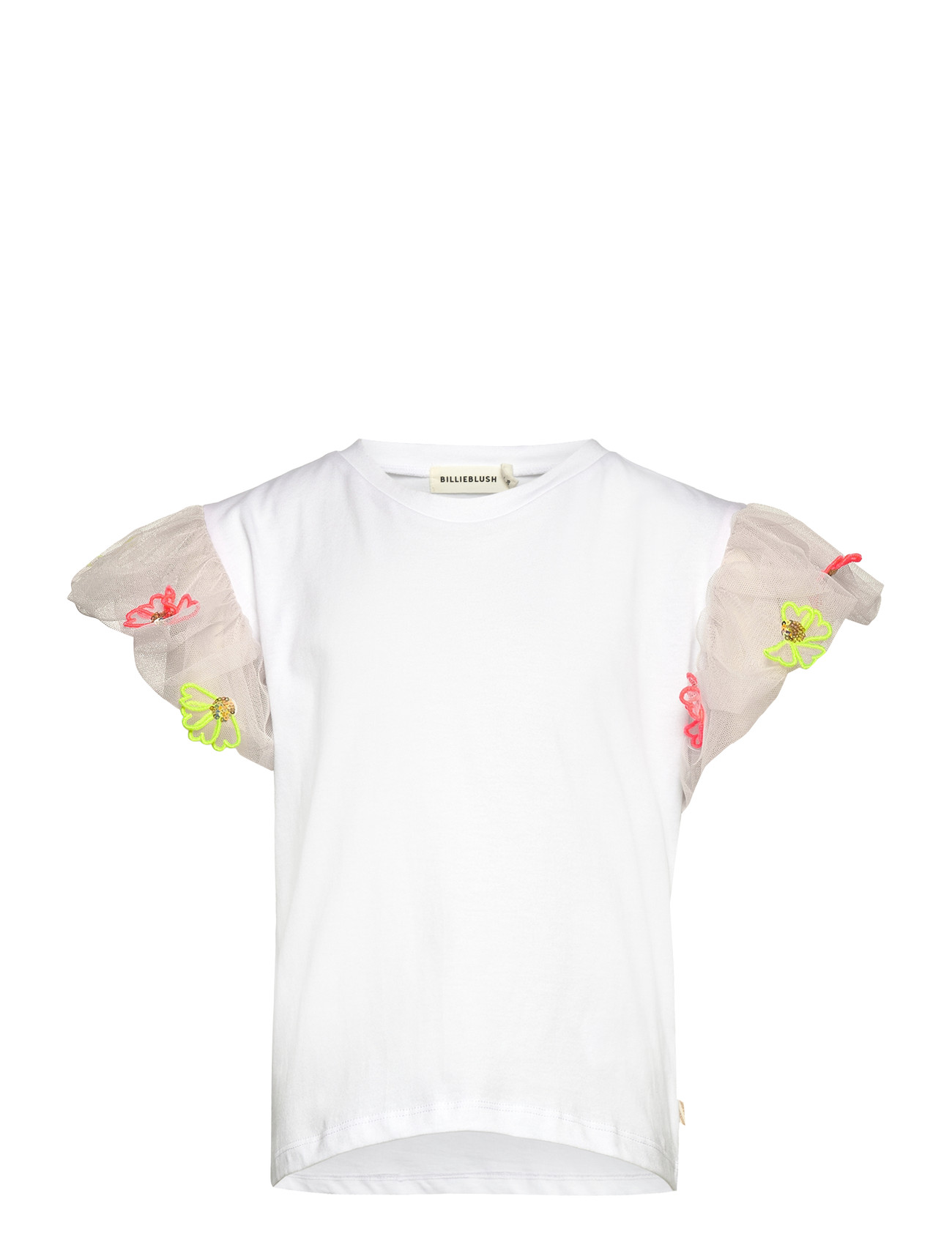Billieblush Short Sleeves Tee-Shirt, 140, White, T-Shirts > Kortærmede, Børn