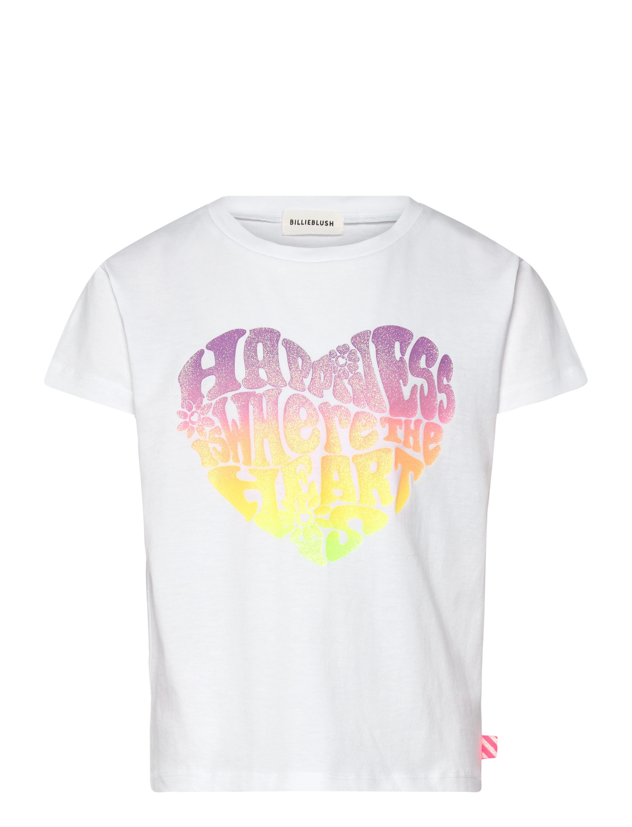 Billieblush Short Sleeves Tee-Shirt, 110, White, T-Shirts > Kortærmede, Børn