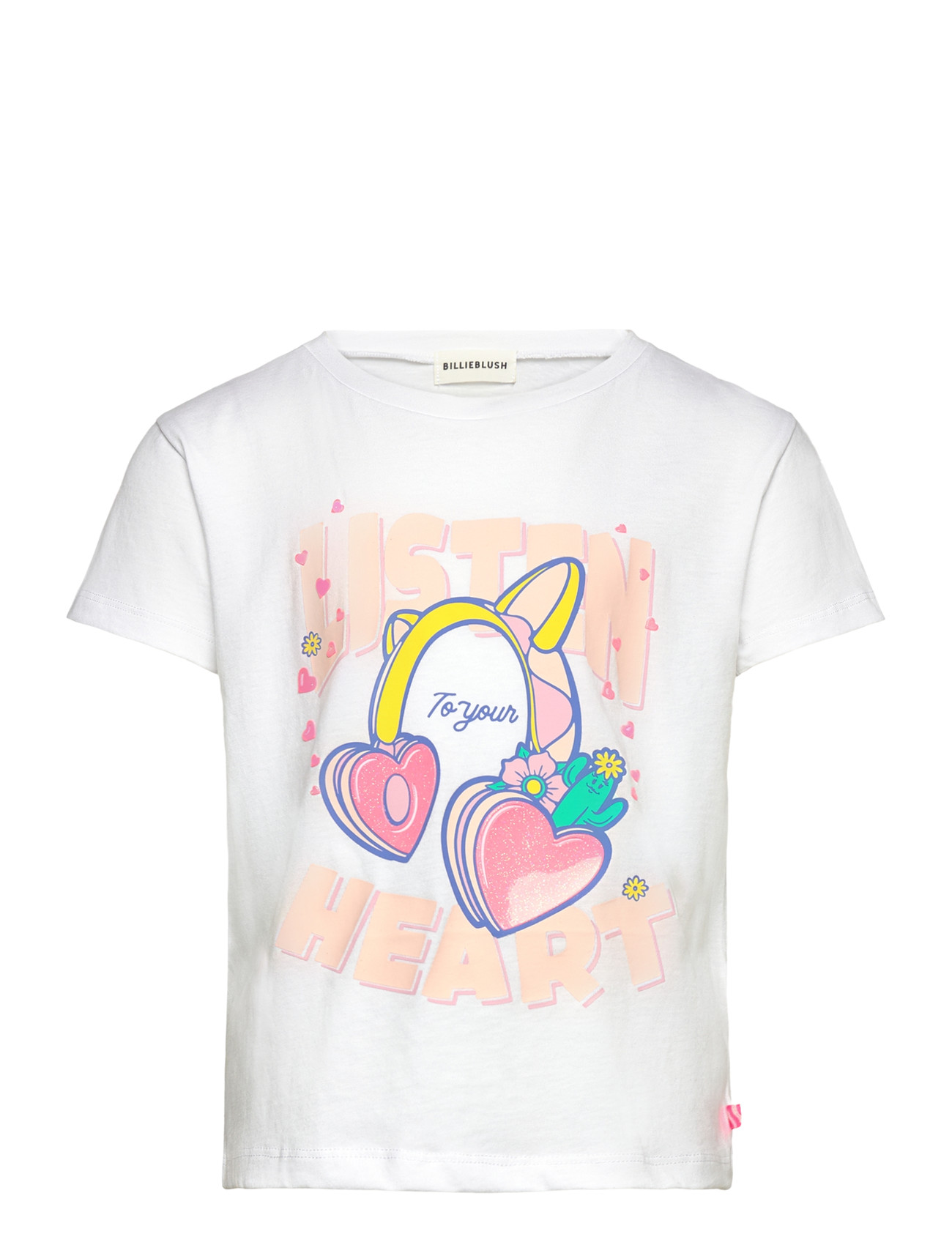 Billieblush Short Sleeves Tee-Shirt, 116, White, T-Shirts > Kortærmede, Børn