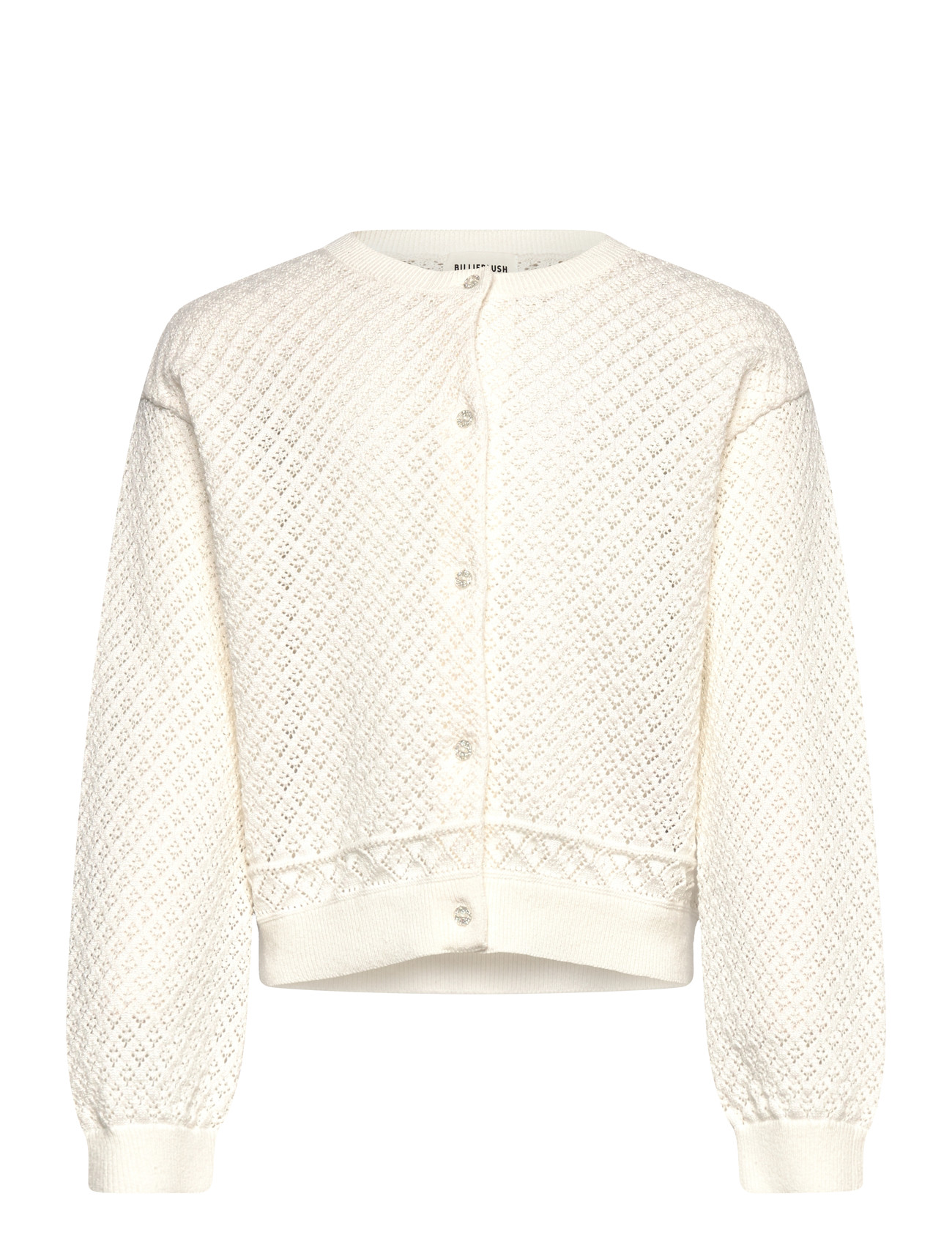 Billieblush Knitted Cardigan, 150, Cream, Strik > Cardigans, Børn