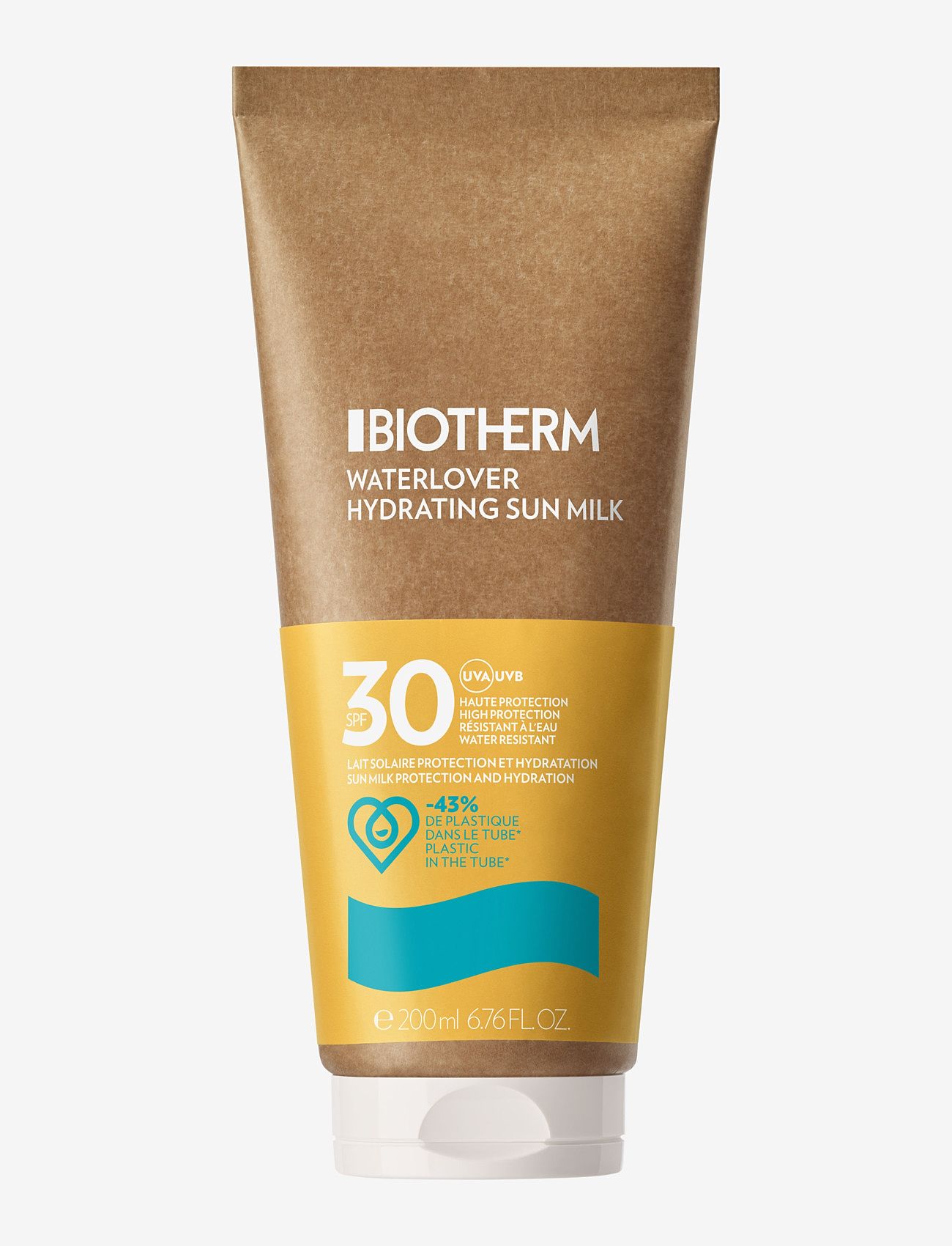 Biotherm - Waterlover Hydration Sunmilk SPF30 200ml - kropspleje - clear - 0