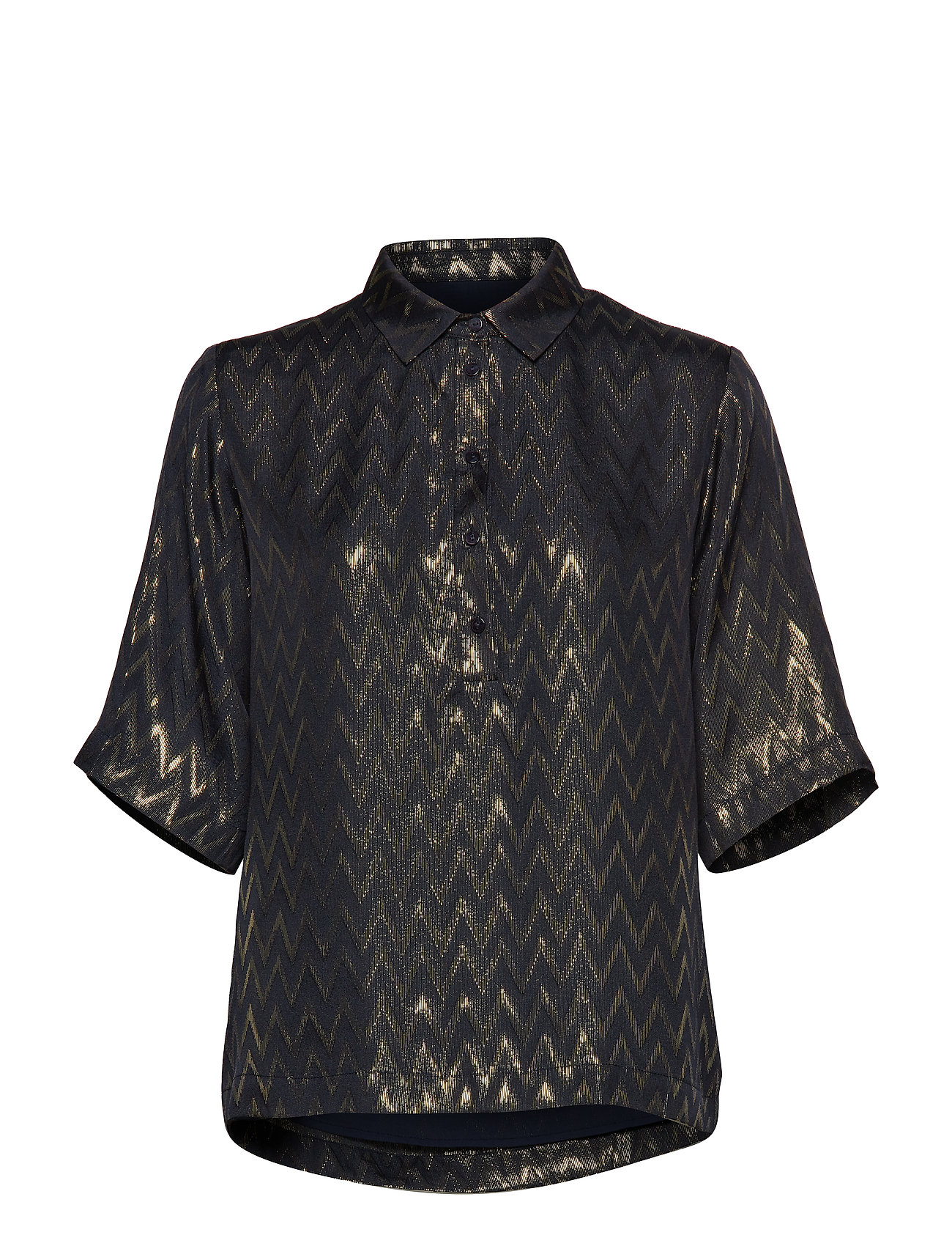 Gabi Shirt Blouse Korte Mouwen Blauw Birgitte Herskind birgitte herskind kopen in de aanbieding Gabi Shirt Blouse Korte Mouwen Blauw Birgitte Herskind birgitte herskind kopen in de aanbieding