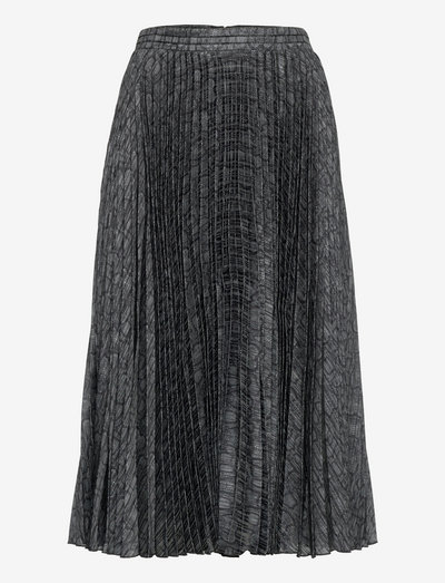 Nussa Snake Skirt - midi kjolar - snake grey
