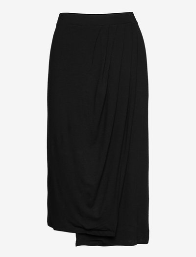 Olympia Skirt - midi nederdele - black