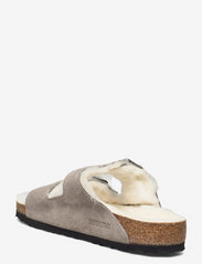 Birkenstock Arizona Shearling Stone Coin