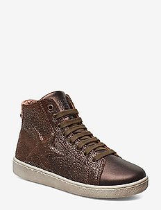 Shoe with laces - BROWN