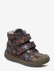 TEX boot - NAVY FLOWERS