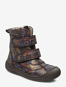 TEX boot - NAVY FLOWERS