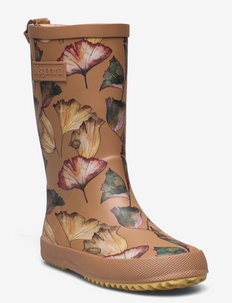 bisgaard fashion - unlined rubberboots - camel flowers