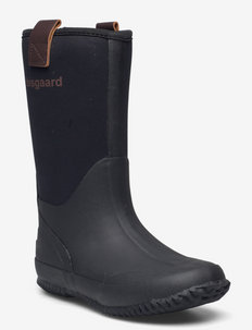 bisgaard neo thermo - gummistøvler med linjer - black