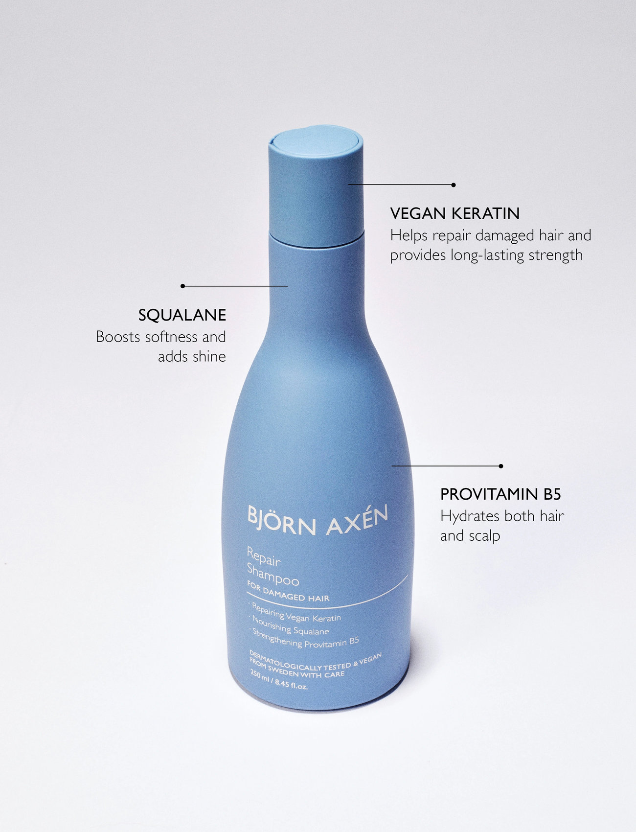 Björn Axén Repair Shampoo, 250 ml, Nude, Pleje > Shampoo, Dame