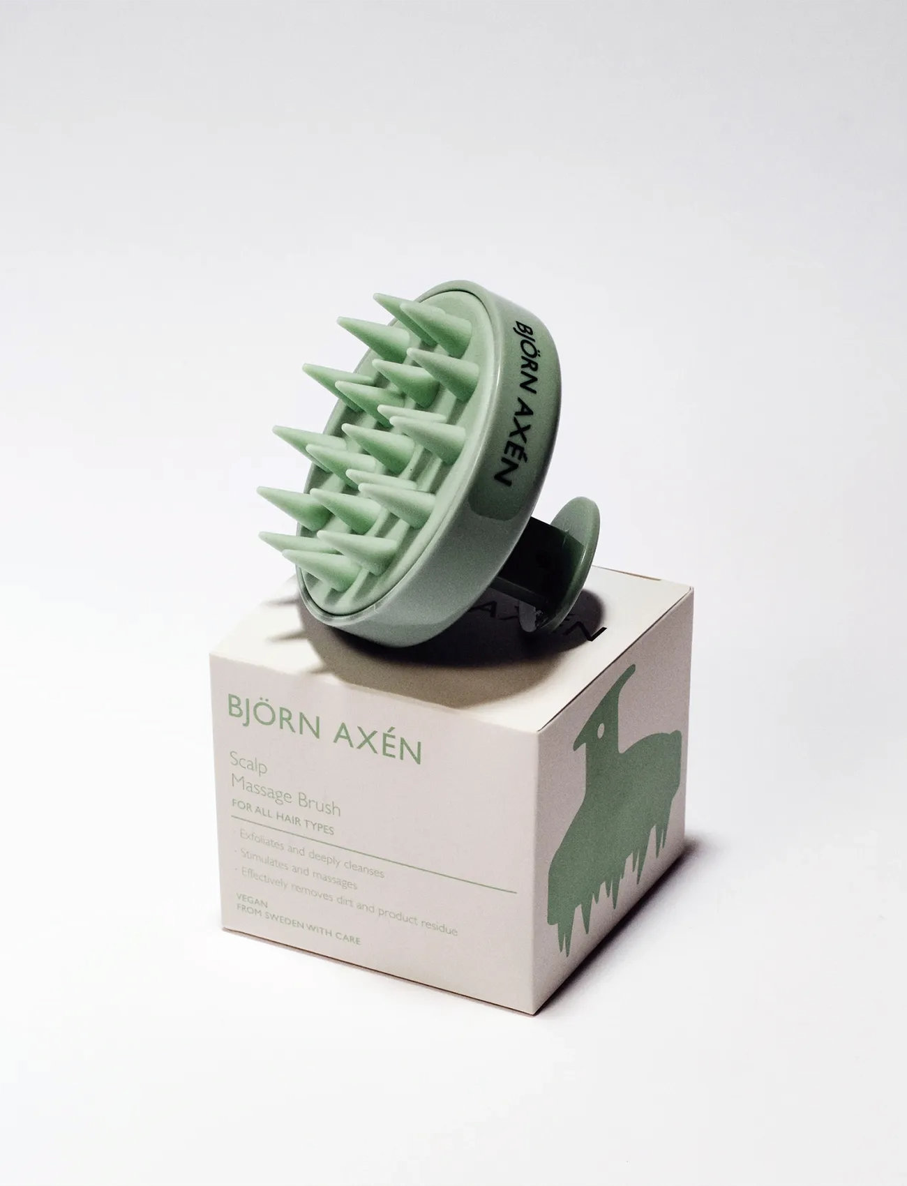 Björn Axén Scalp Massage Brush, 1 st, Green, Badeværelsesinteriør > Badebørster, Unisex