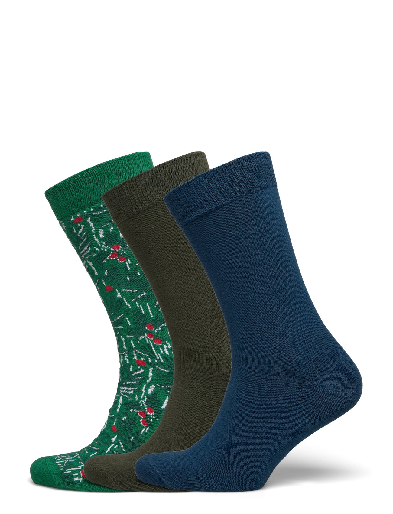 Core Ankle Sock 3P Patterned Björn Borg