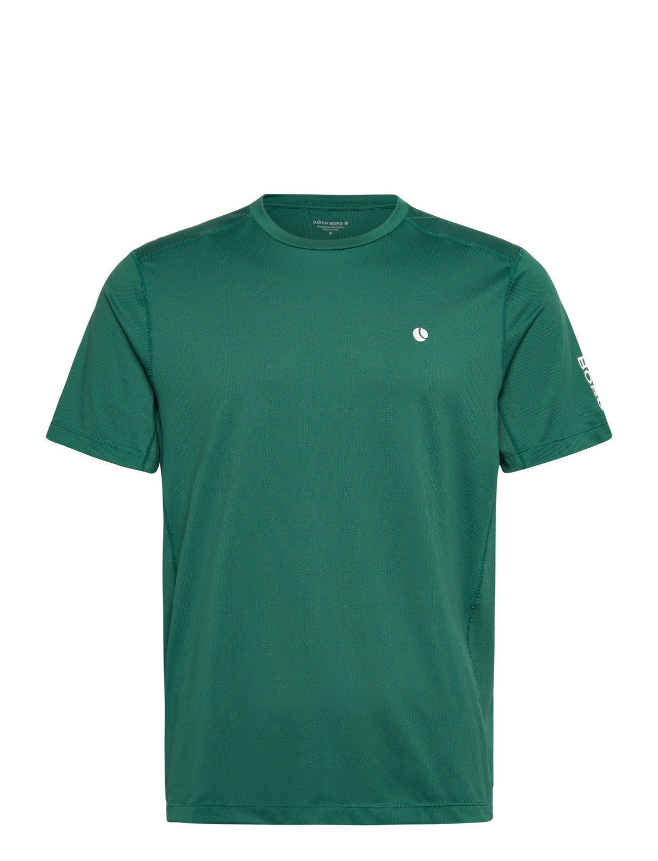 Björn Borg Ace Mesh Panel T-Shirt, XL, Green, Sport Overdele > Sport T-shirts, Herre