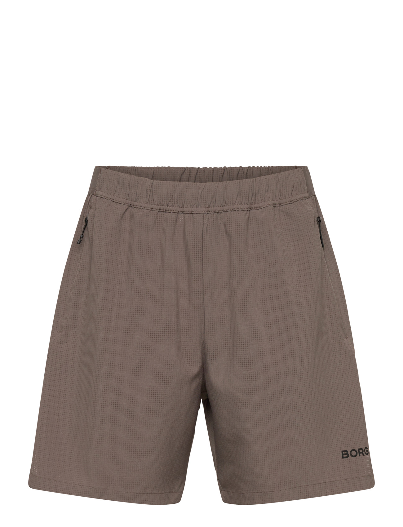 Björn Borg Borg Zip Shorts, XL, Brown, Sport Shorts > Sport Training Shorts, Herre