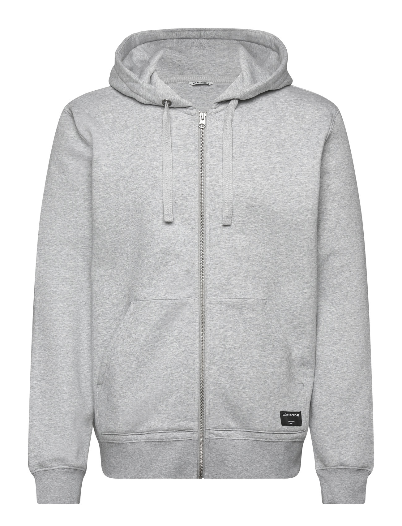 Björn Borg Centre Zip Hoodie, XXL, Grey, Sport Sweatshirts & Hoodies > Sport Hoodies, Herre