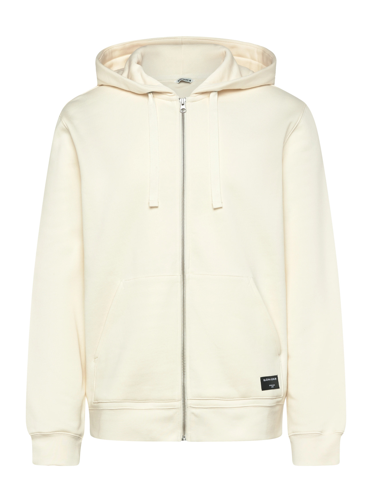 Björn Borg Centre Zip Hoodie, XL, Cream, Sport Sweatshirts & Hoodies > Sport Hoodies, Herre