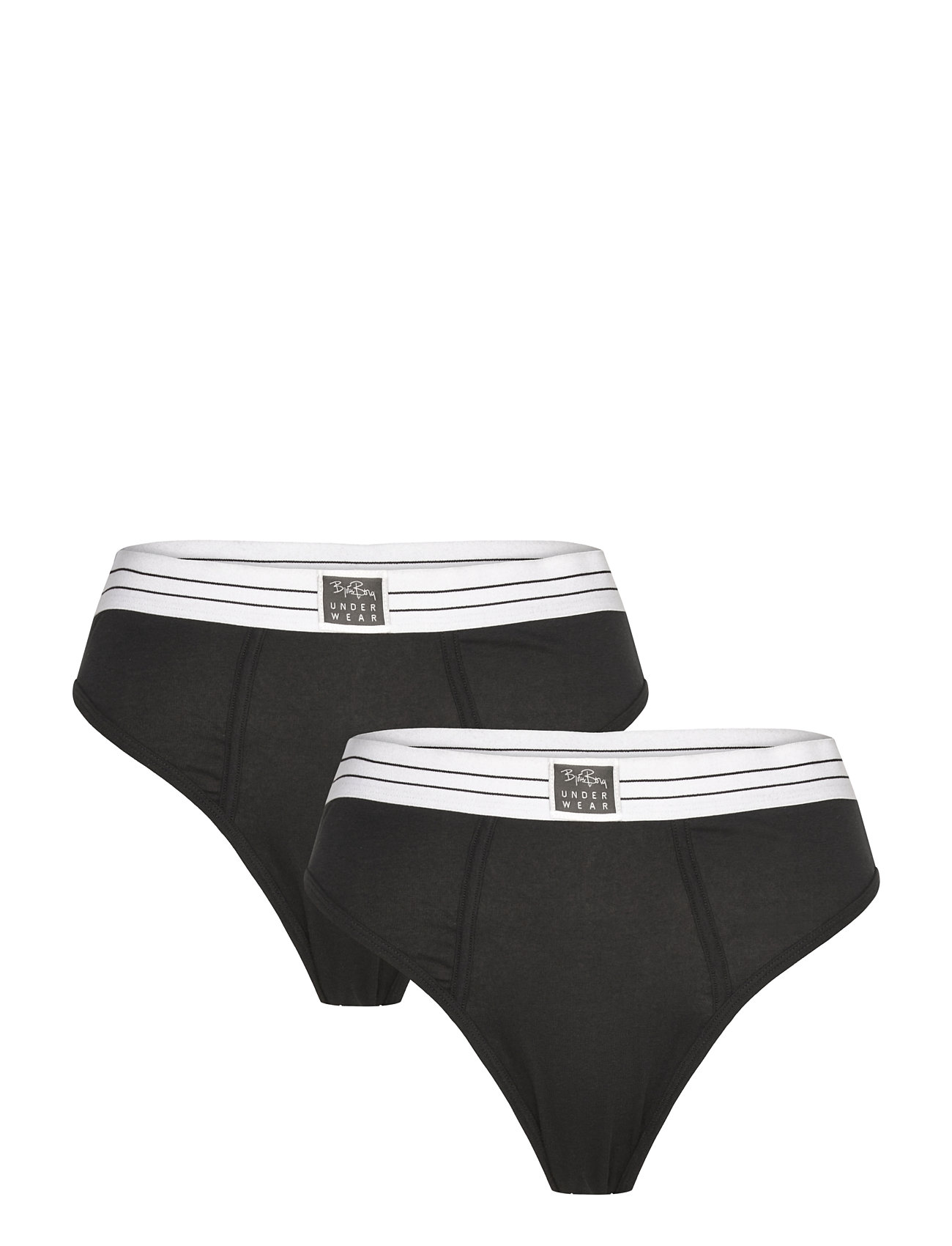 BJÖRN BORG Original Highwaist Brief 2P Schwarz - L - Damen