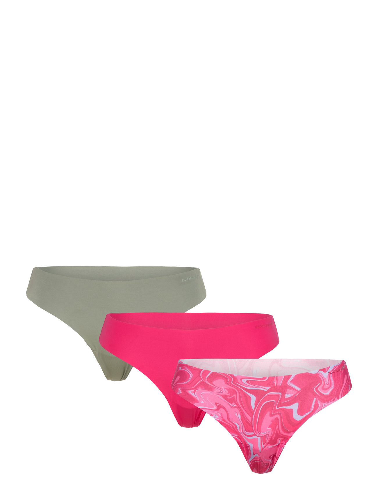 Björn Borg Invisible Thong 3P, XL, Pink, Sport Underwear > Sport Panties, Dame