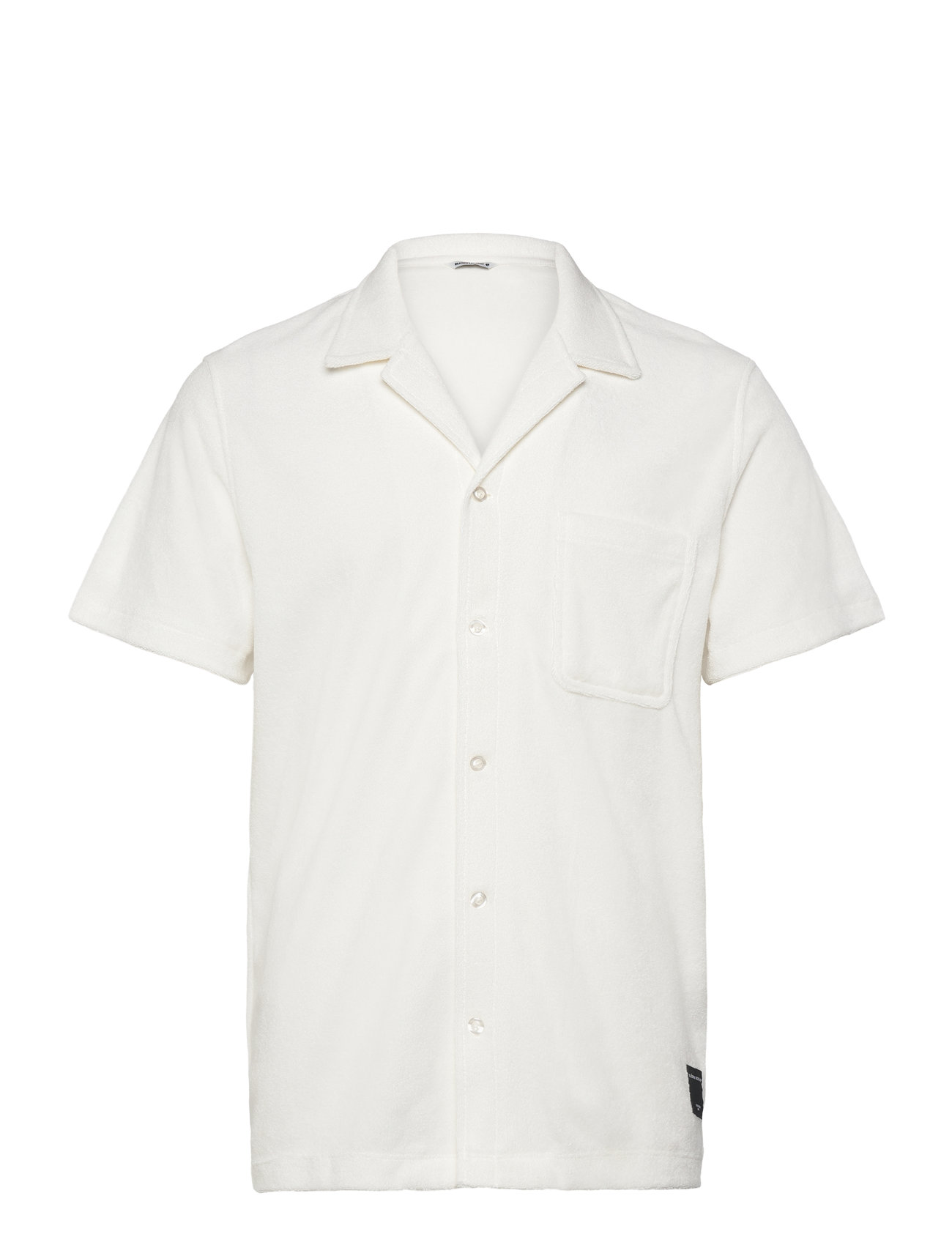 Björn Borg Borg Toweling Pool Shirt, XL, White, Skjorter > Kortærmede Shirts, Herre
