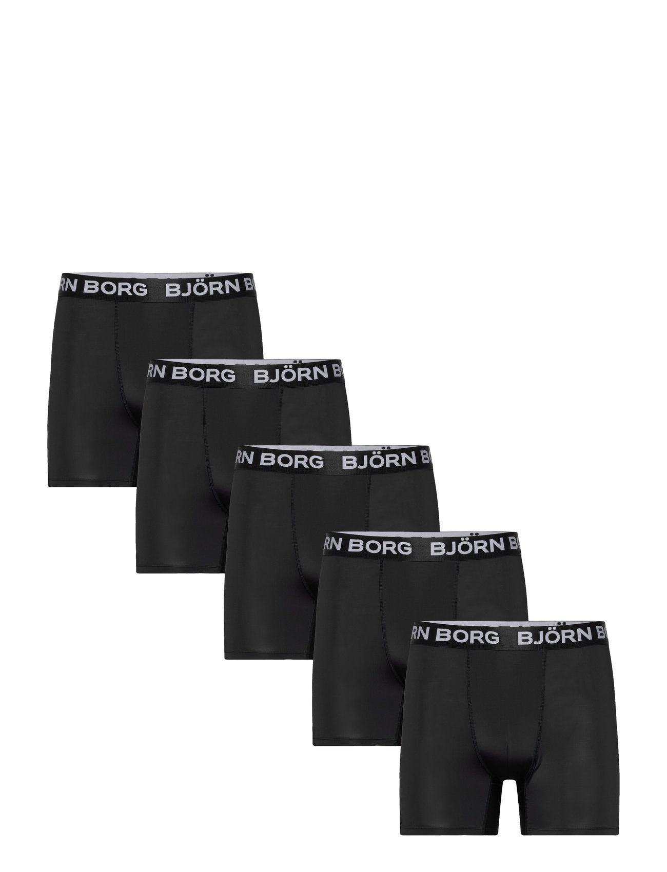 Björn Borg Sports Microfiber Boxer 5P, XL, Black, Sport Underwear > Sport Boxers, Herre