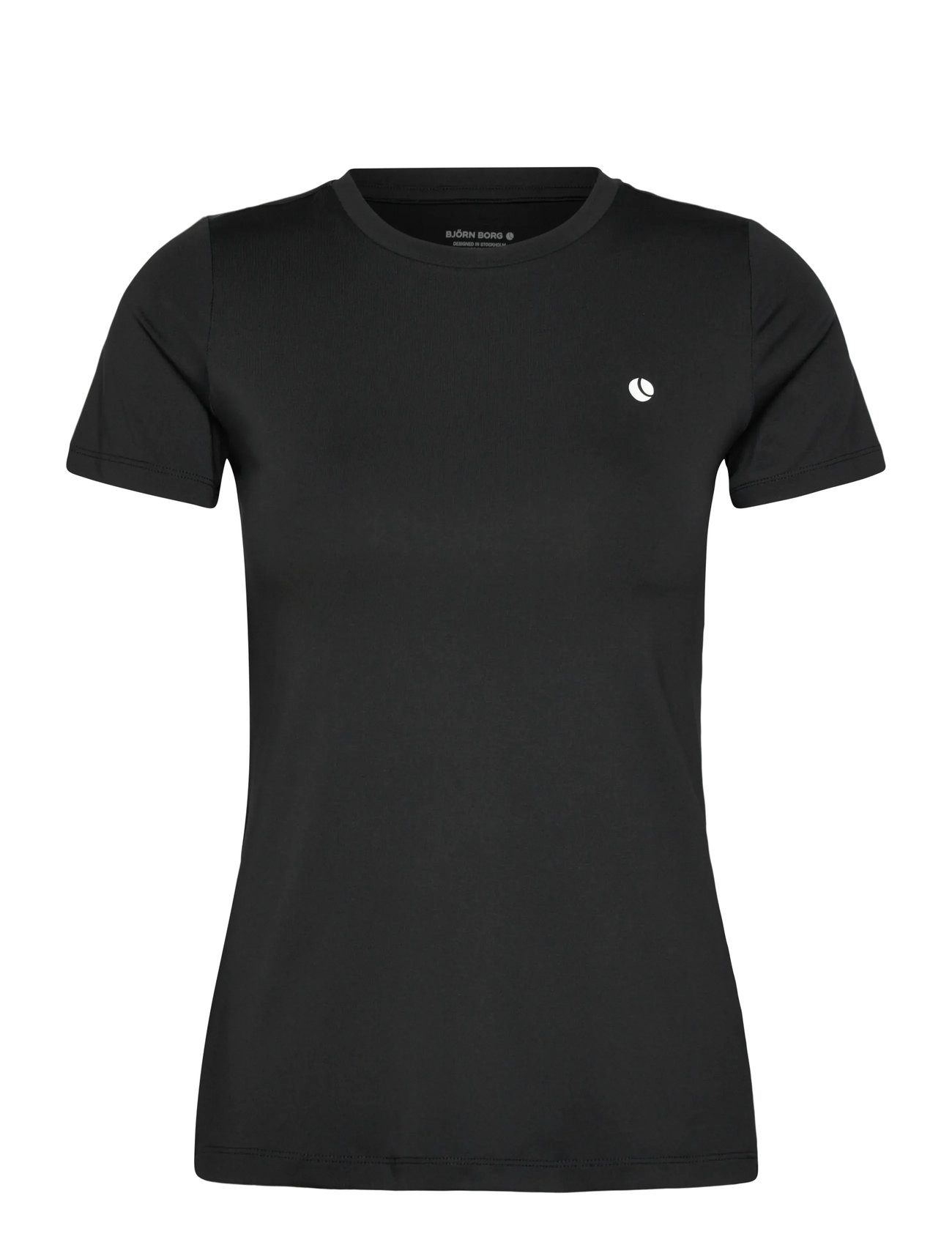 Björn Borg Ace Slim T-Shirt, M, Black, Sports Overdele & T-shirts > Sport T-shirts, Dame