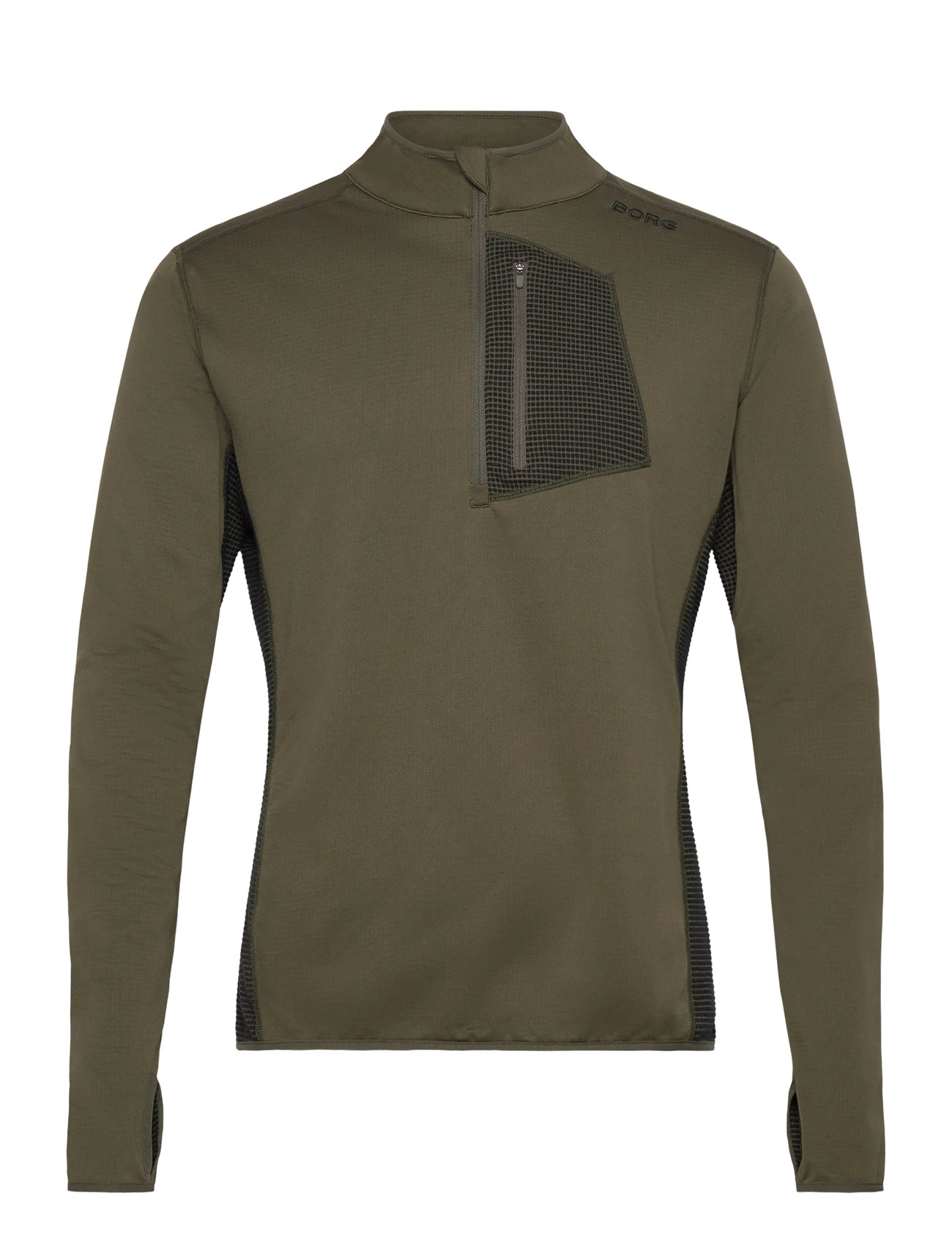 BJÖRN BORG Borg Fleece Midlayer Khaki - XXL - Herren