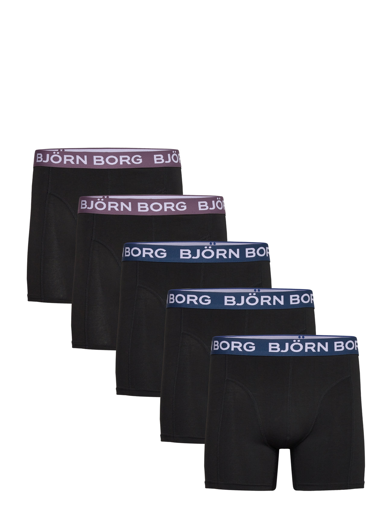 Cotton Stretch Boxer 7P Boksershorts Black Björn Borg