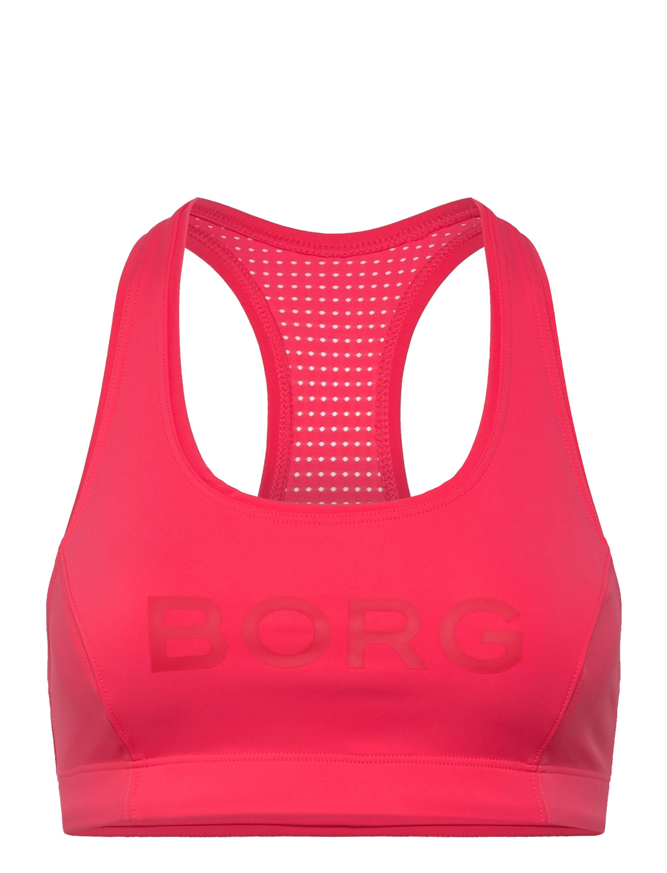 Björn Borg Borg Mid Support Sports Bra, M, Pink, Sport Clothing > Sport Bras - All, Dame