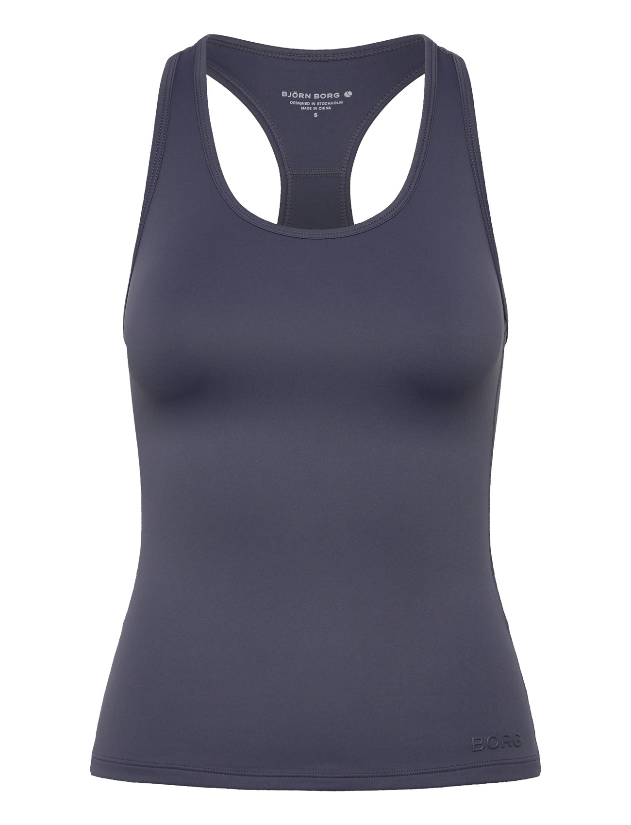 Björn Borg Borg Soft Racerback Tank Top, M, Grey, Sports Overdele & T-shirts > Sport Tank Overdele, Dame