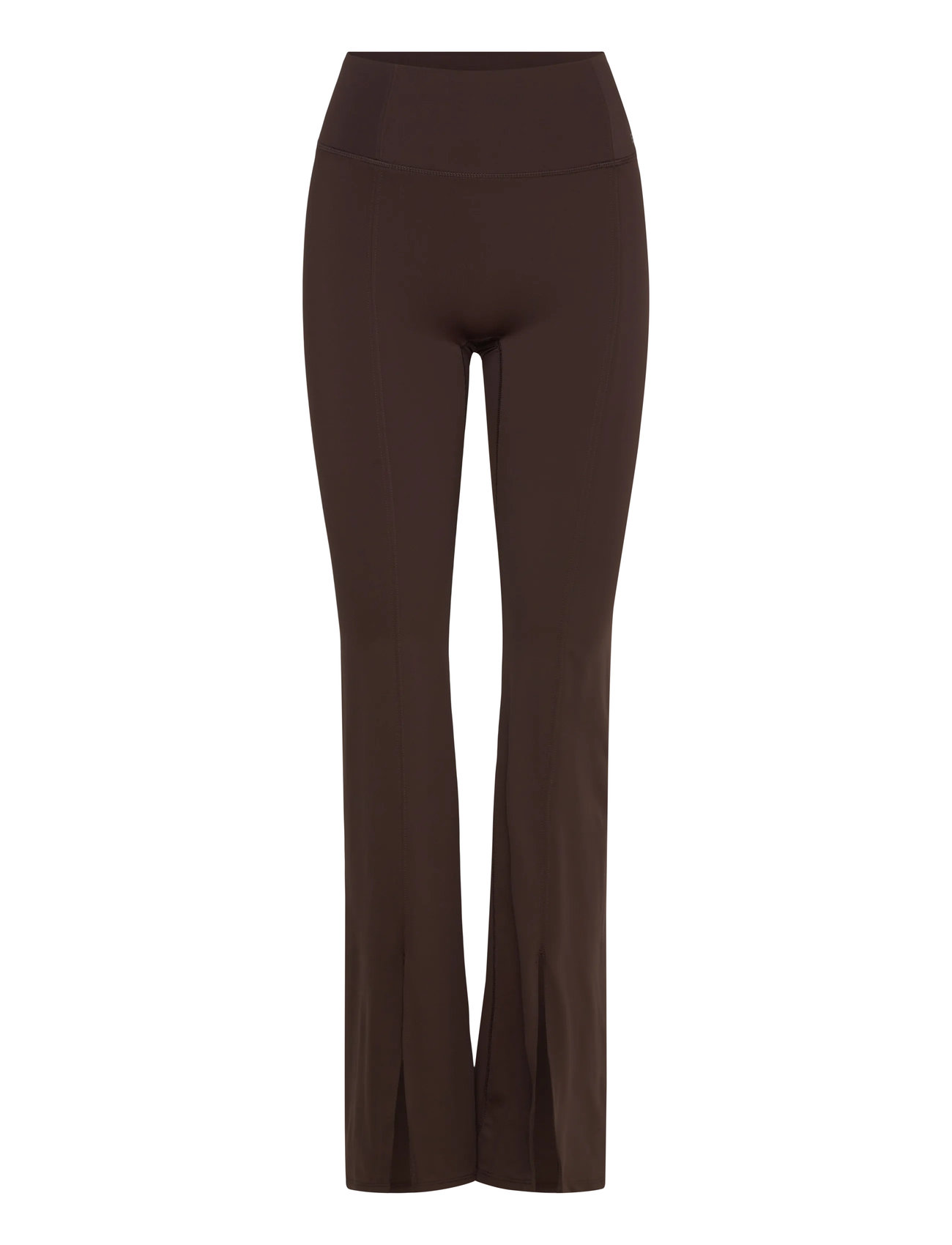Björn Borg Studio Flared Slit Tights, XL, Brown, Sportsbukser > Sportstræningsbukser, Dame