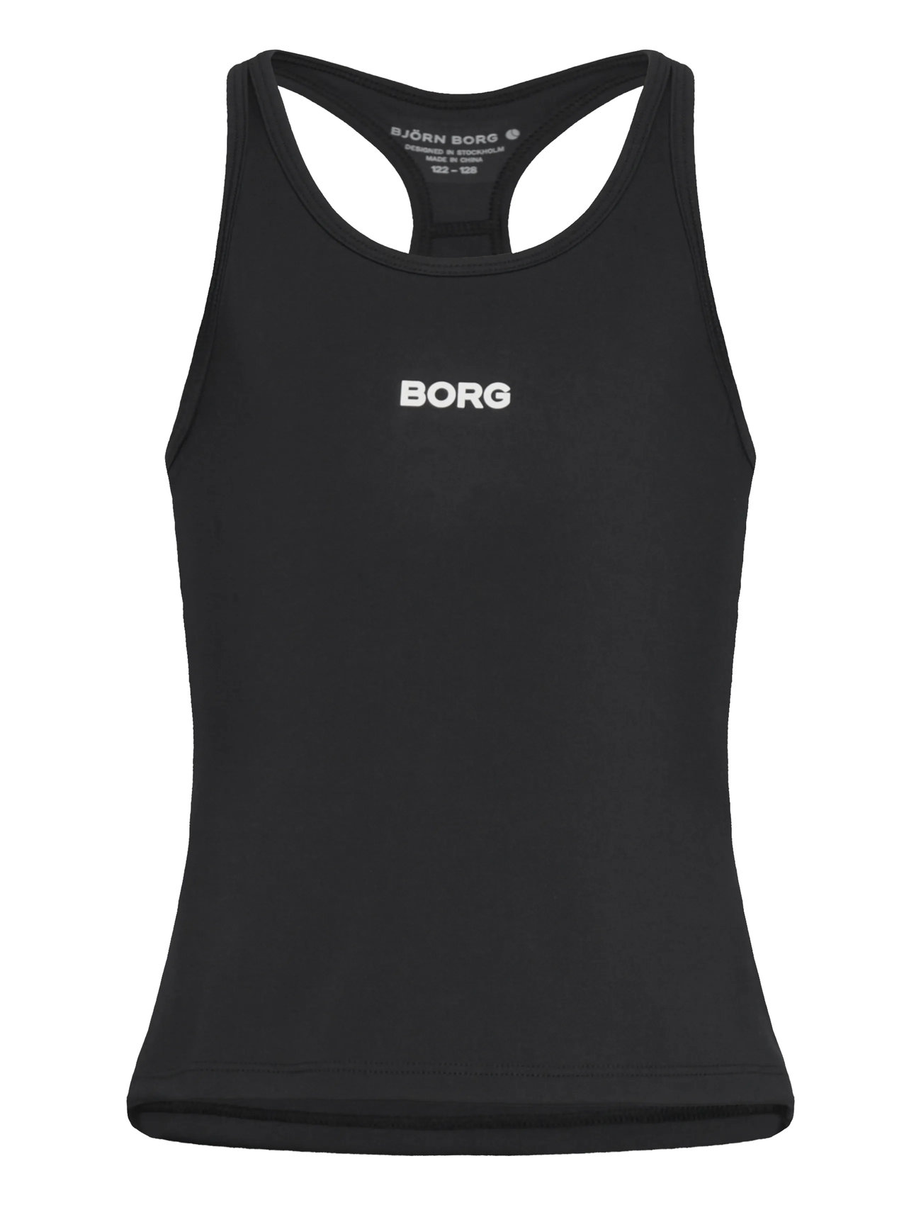 Björn Borg Borg Racerback Tank Top, 170, Black, T-Shirts > Uden Ærmer, Børn